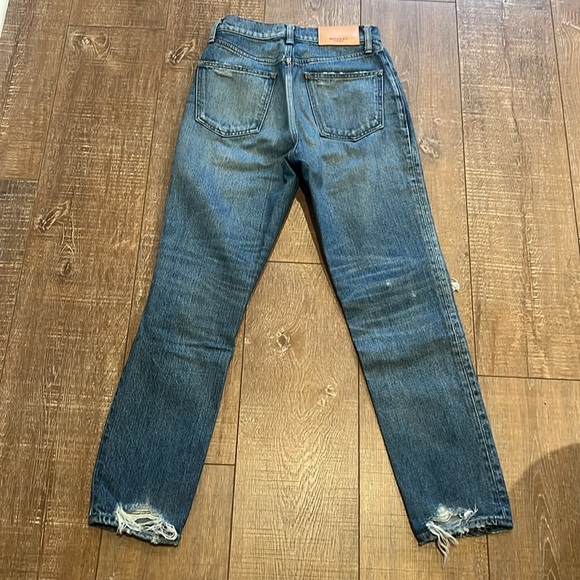 Moussy Marshall Distressed Tapered High Rise Jeans - Picture 10 of 15